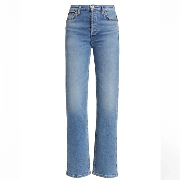 Re/Done 90’s High Rise loose jean in Rio Fade - Picture 5 of 9